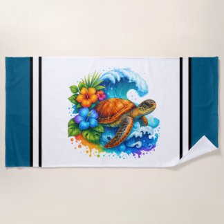Toalha De Praia Sea Turtle Beach Towel