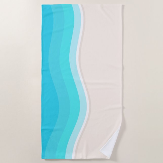 Toalha De Praia Sea wave Beach Towel (Frente)