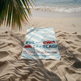 Toalha De Praia Seafood Boil Bachelorette Party