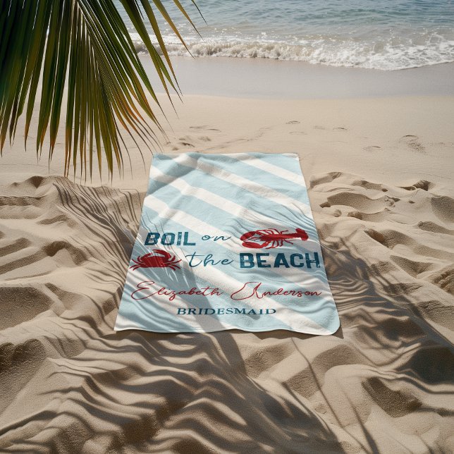 Toalha De Praia Seafood Boil Bachelorette Party (Criador carregado)