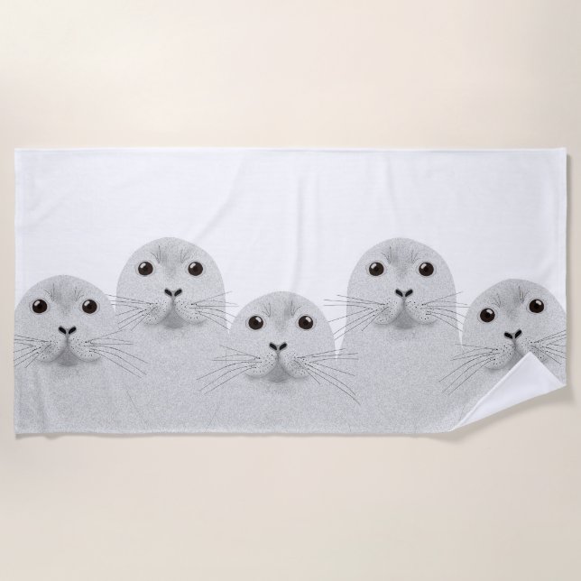 Toalha De Praia Seals Beach Towel (Frente)