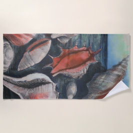 Toalha De Praia Seashell Sonata