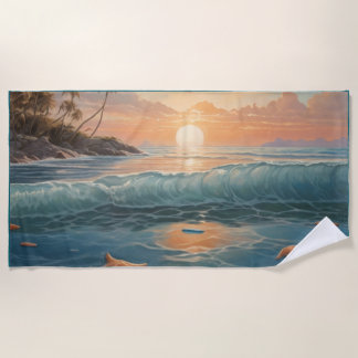 Toalha De Praia Seaside Serenity Beach Towel