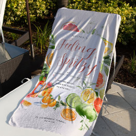 Toalha De Praia Sentindo-se Spritzy | Fim de semana de cítricos pa