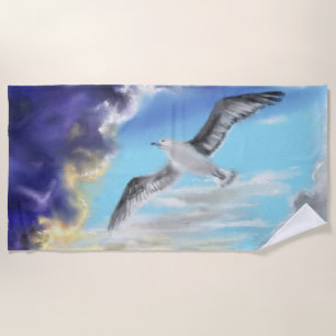 Toalha De Praia Sentir a liberdade - Arte aquática