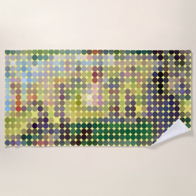 Toalha De Praia Seraut "La Grande Jatte" Pixeldot Beach Towel (Frente)