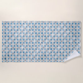 Toalha De Praia Sereia das Turquesas de Prata