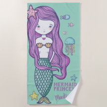 Sereia Rosa e Amigos do Oceano Personalizados