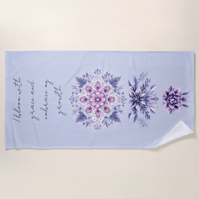 Toalha De Praia Serenidade Sangrenta Mandala Beach Towel (Frente)
