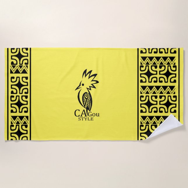 Toalha De Praia Serviette de plage Cagou Style (Frente)