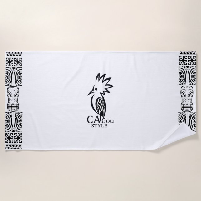 Toalha De Praia Serviette de plage Cagou Style (Frente)