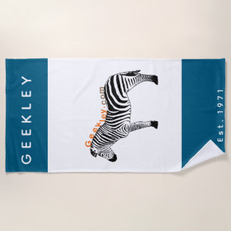 Toalha De Praia Serviette de plage GEEKLEY marine