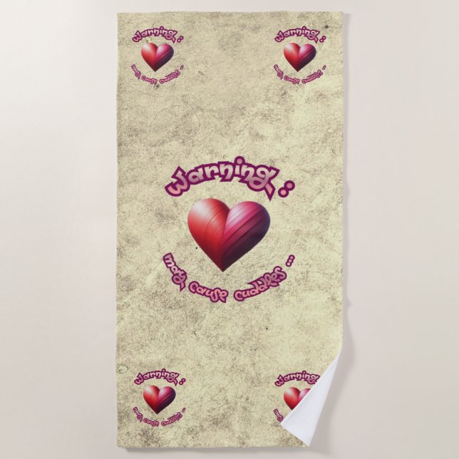 Toalha De Praia Serviette de plage - Jamming! Secret Crush Beach  (Frente)