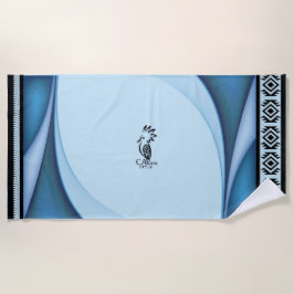 Toalha De Praia Serviette de plage  Lagon /Cagou Style