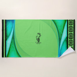 Toalha De Praia Serviette de plage  Lagon /Cagou Style