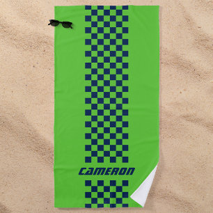 Toalha De Praia Seu nome Cores Totalmente Personalizadas - Faixa V