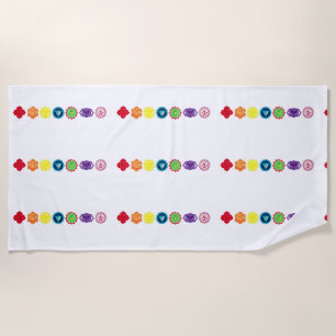 Toalha De Praia Seven Chakra Yoga Beach Towel