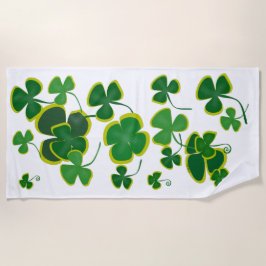 Toalha De Praia Shamrocks Beach Towel