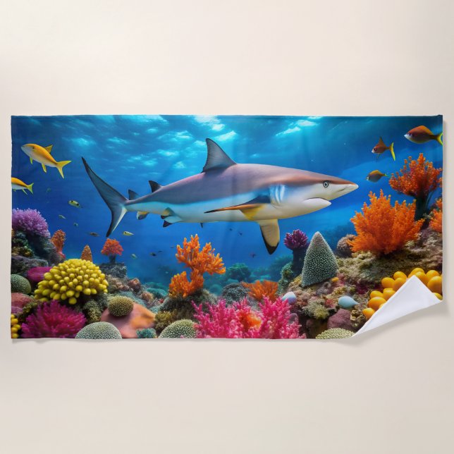 Toalha De Praia Shark Beach Towel (Frente)