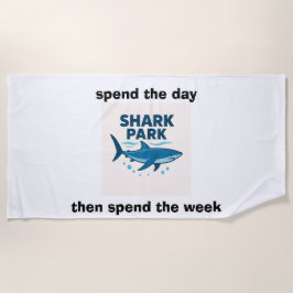 Toalha De Praia shark park beach towel