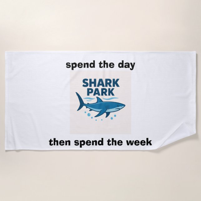 Toalha De Praia shark park beach towel (Frente)