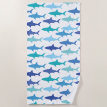 Sharks Silhuettes Shades de Azul