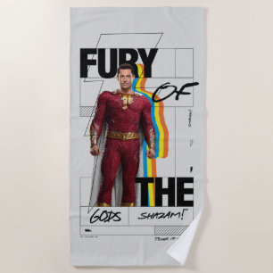 Toalha De Praia SHAZAM! Fury of the Gods Arte do estilo de álbum