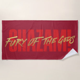 Toalha De Praia SHAZAM! Fury of the Gods Logotipo do marcador do