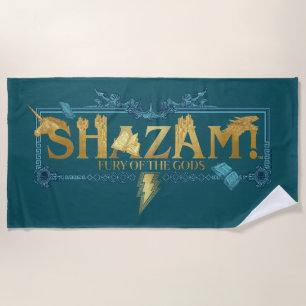 Toalha De Praia SHAZAM! Fury of the Gods Logotipo mítico