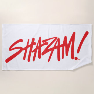 Toalha De Praia SHAZAM! Fury of the Gods | Logotipo vermelho