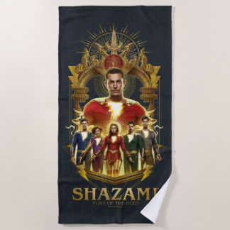 Toalha De Praia SHAZAM! Fury of the Gods | Ornamentado SHAZAMily F