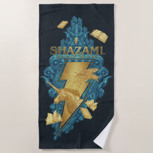 Toalha De Praia SHAZAM! Fury of the Gods Realm do logotipo de de