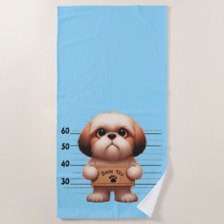 Toalha De Praia Shih Tzu Travesso