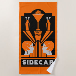 Toalha De Praia Sidecar Cocktail Art Deco