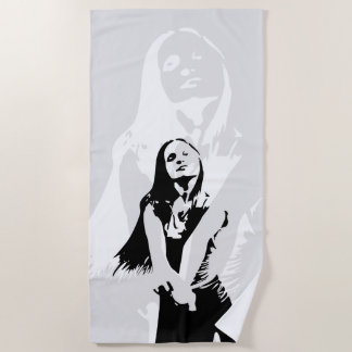 Toalha De Praia Silhout Black Dancing Girl