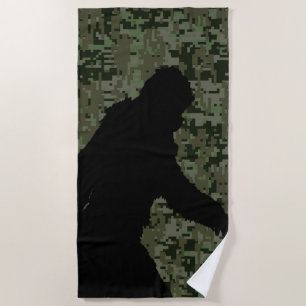 Toalha De Praia Silhueta Squatchin de Sasquatch Bigfoot