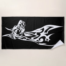 Silhueta Tribal Doberman Minimalista Preto Branco