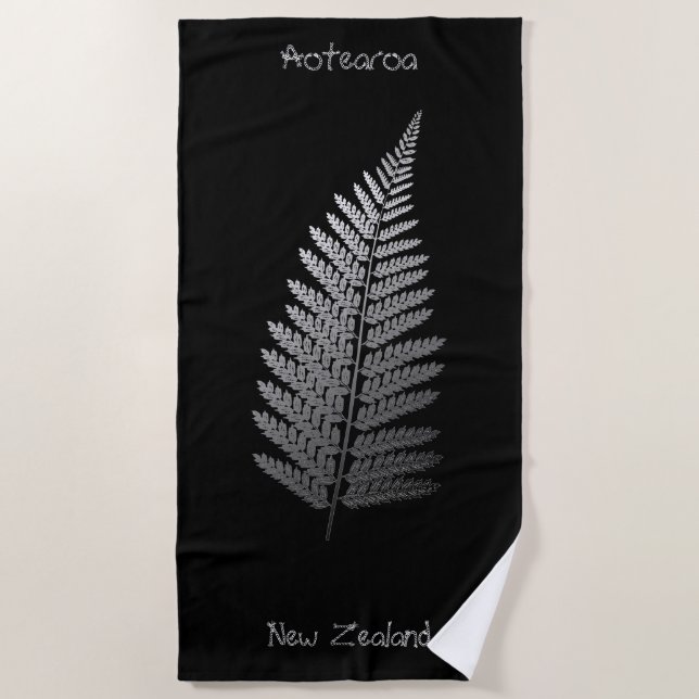Toalha De Praia Silver Fern Beach Towel (Frente)