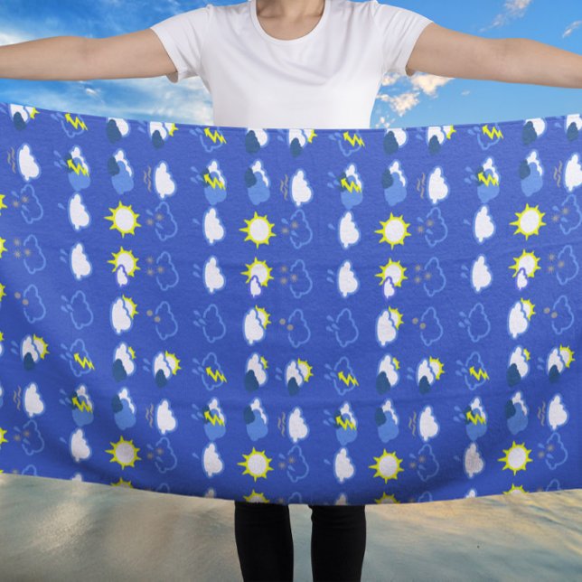 Toalha De Praia símbolos meteorológicos simples (Criador carregado)