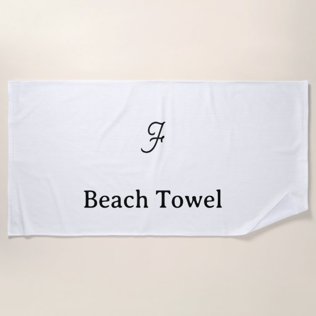 Toalha de Praia Simples Personalizada (Frente)