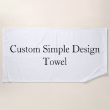 Toalha de Praia Simples Personalizada