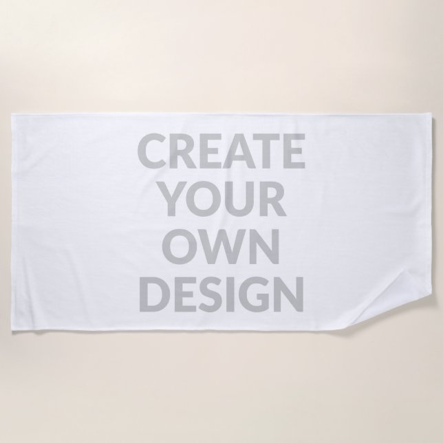 Toalha De Praia Simply - Create Your Own Beach Towel (Frente)