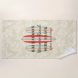 Toalha De Praia Sinal de surf Personalizar pranchas surfônicas do