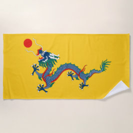Toalha De Praia Sinalizador da dinastia Qing na China (Dragão Chin