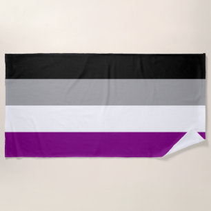 Toalha De Praia Sinalizador do Orgulho de Asexualidade