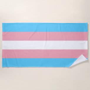 Toalha De Praia Sinalizador do Orgulho Transgênero