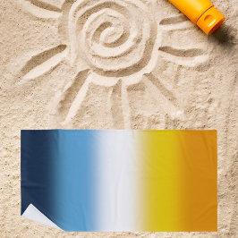 Toalha De Praia Sinalizador Gradiente do Orgulho AroAce - Sinaliza