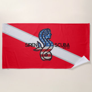 Toalha De Praia SIREN SCUBA - Bandeira Patriot/Dive, Towel Beach