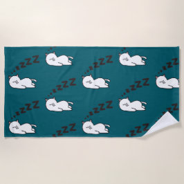 Toalha De Praia Sleepy Cat Cat