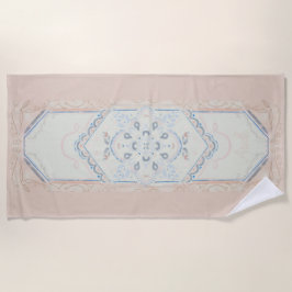 Toalha De Praia small,CUSTOM NAME Delicate Seashell